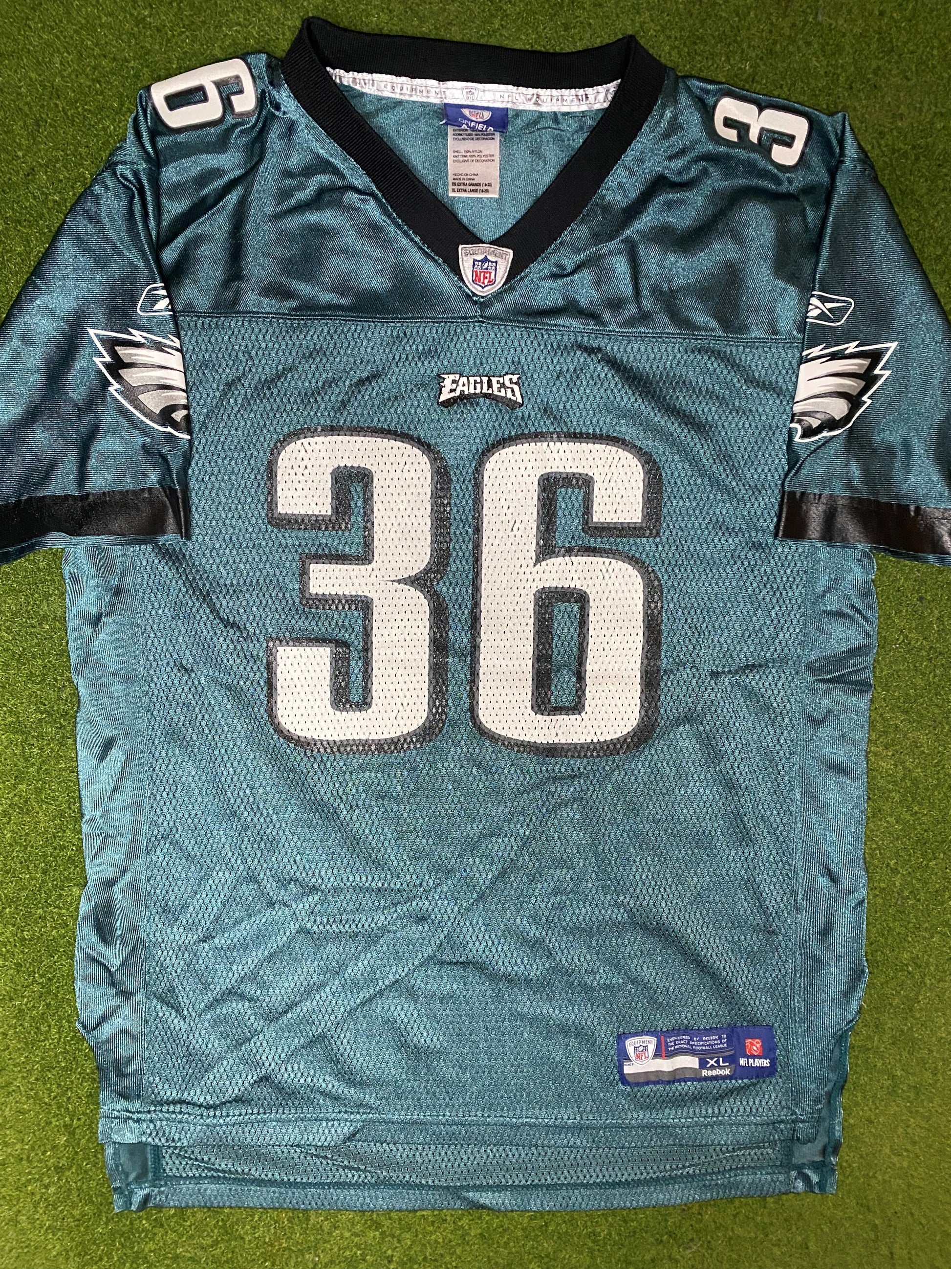 00s Philadelphia Eagles - Brian Westbrook #36 - Reebok - Vintage NFL Jersey (Youth XL) - Gametime Vintage