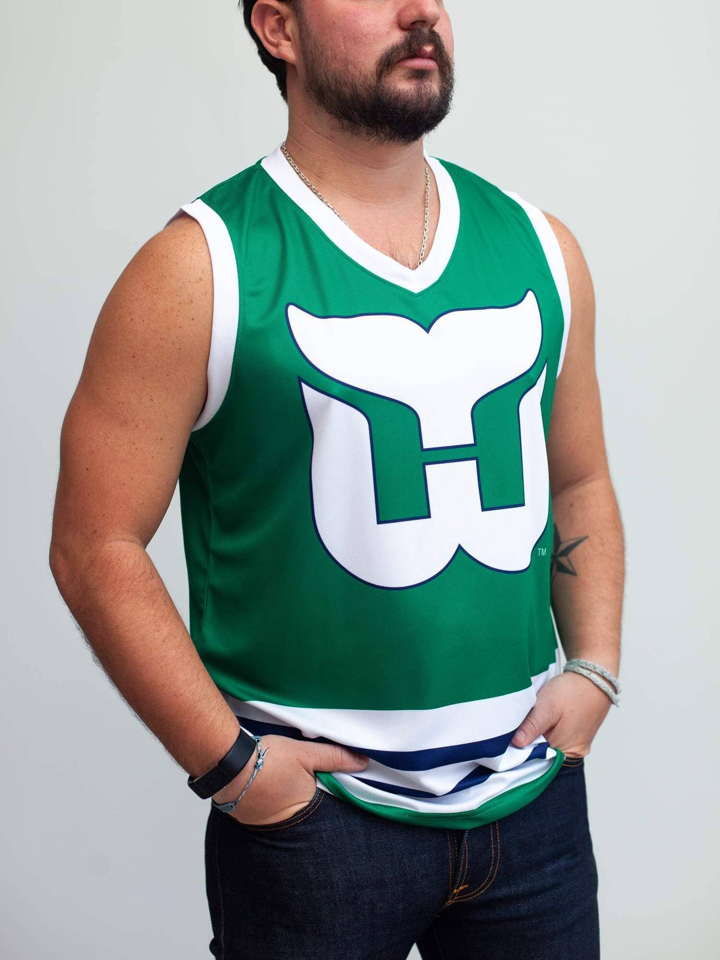 Hartford Whalers Retro Alternate Hockey Tank