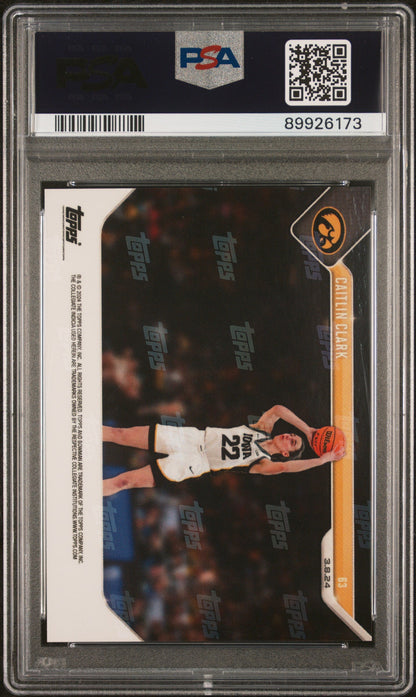 Graded 2023 Topps Bowman U Now Caitlin Clark #63 Rookie RC Basketball Card PSA 10 Gem Mint