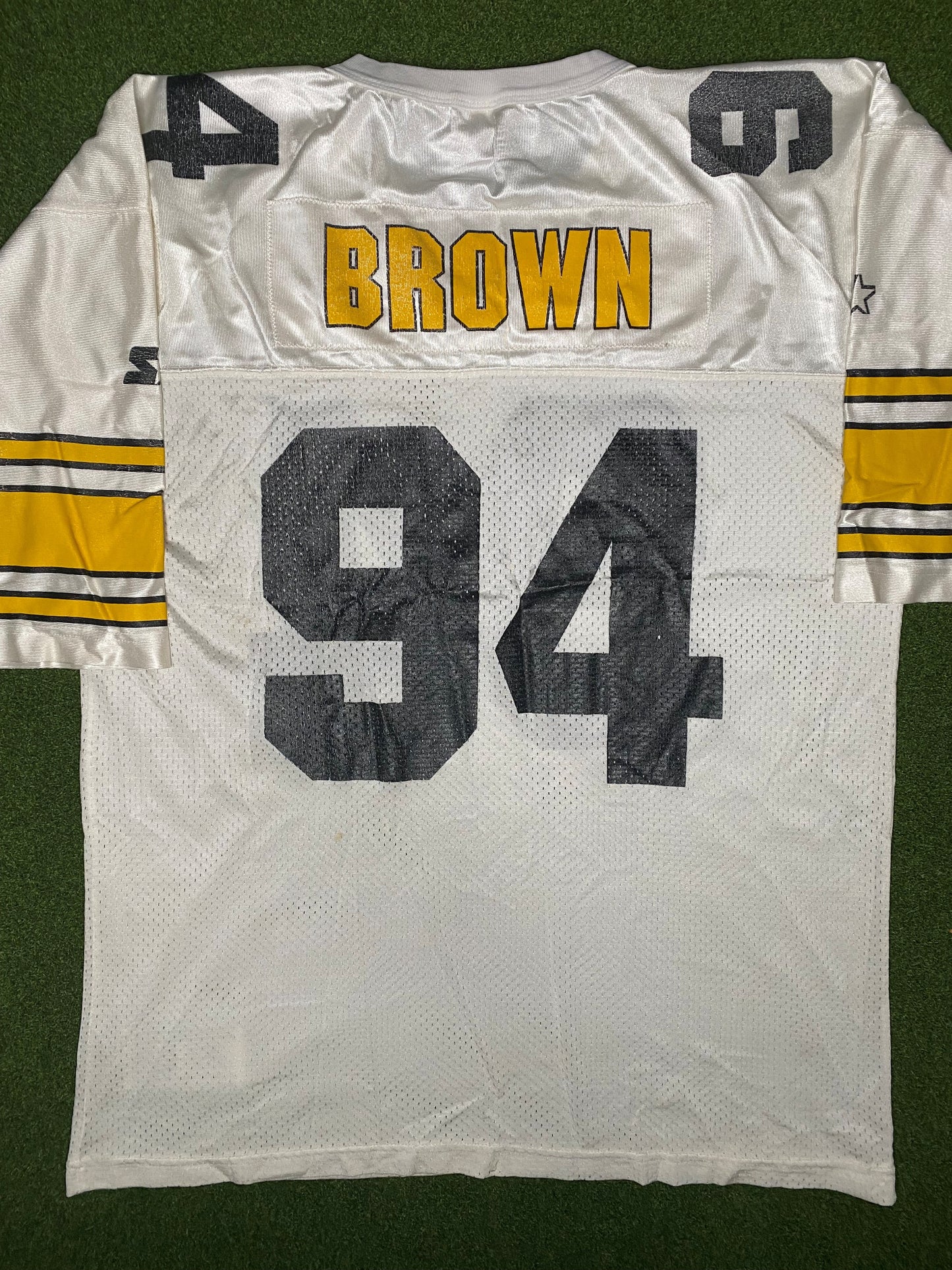 1993-1996 Pittsburgh Steelers - Chad Brown #94 - Vintage NFL Jersey (2XL)