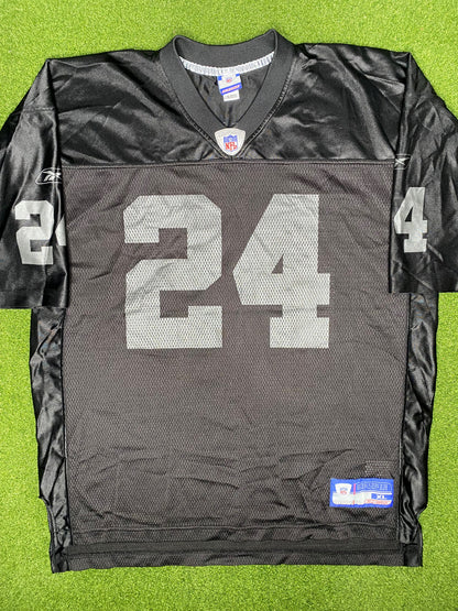 2002-2005 Oakland Raiders - Charles Woodson #24 - Vintage NFL Jersey (XL)