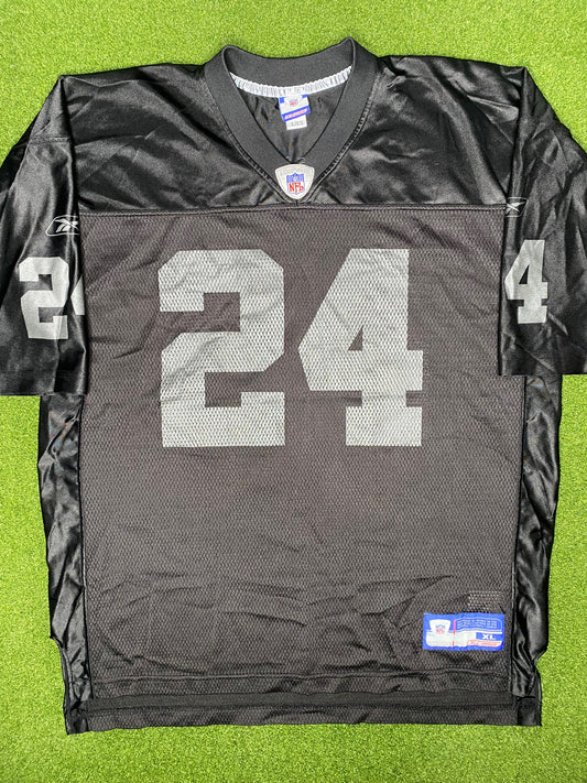 2002-2005 Oakland Raiders - Charles Woodson #24 - Vintage NFL Jersey (XL)