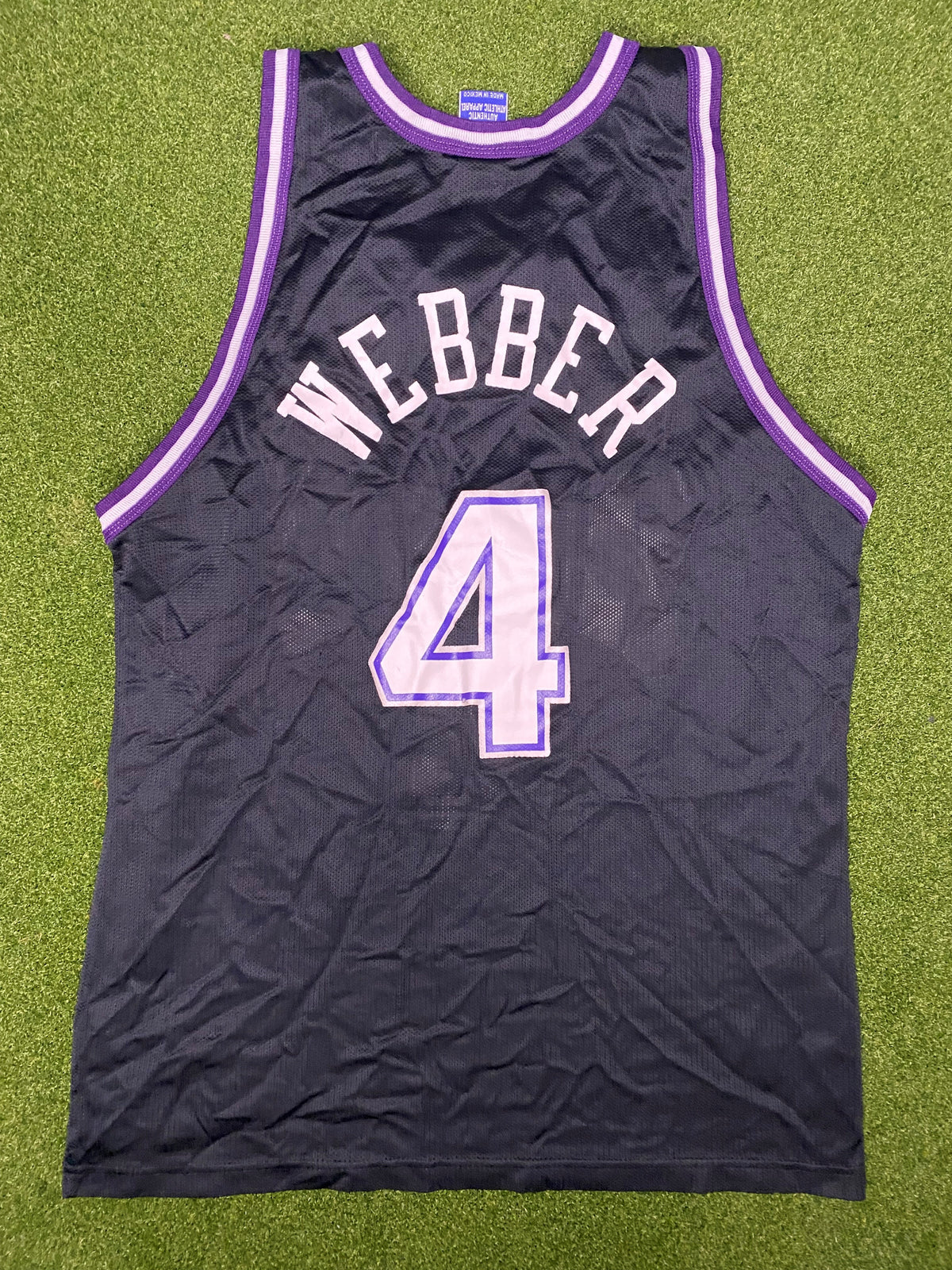 1998-2001 Sacramento Kings - Chris Webber #4 - Vintage NBA Jersey (44)