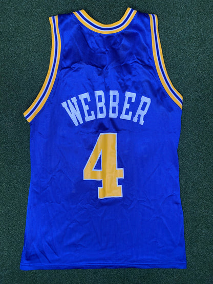 1993-1994 Golden State Warriors - Chris Webber #4 - Vintage NBA Jersey (40)