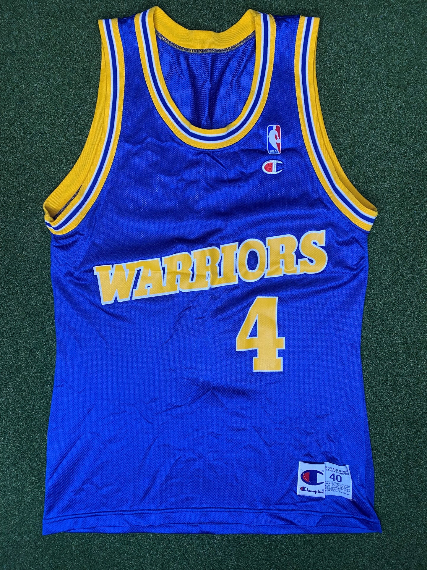 1993-1994 Golden State Warriors - Chris Webber #4 - Vintage NBA Jersey (40)
