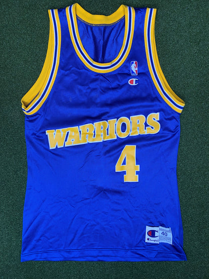 1993-1994 Golden State Warriors - Chris Webber #4 - Vintage NBA Jersey (40)