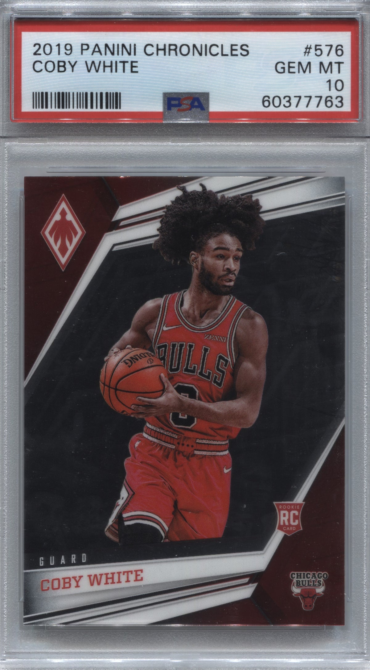 2019-20 Panini Chronicles Phoenix Coby White Rookie #576 PSA 10