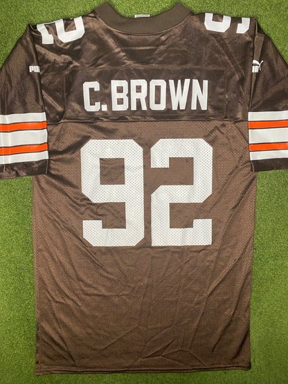 2000-2001 Cleveland Browns - Courtney Brown #92 - Vintage NFL Jersey (Medium)