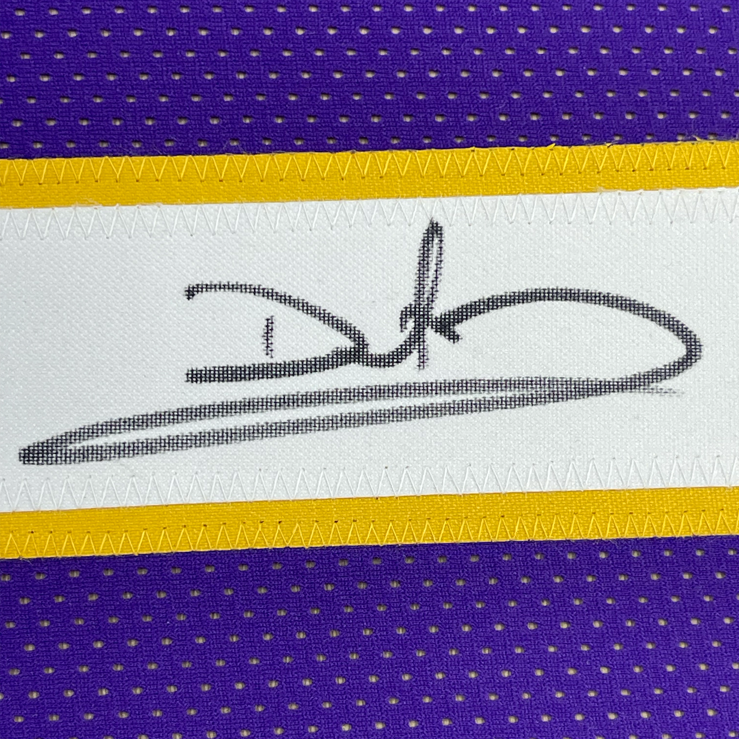 Framed Autographed/Signed Daunte Culpepper 35x39 Minnesota Purple Football Jersey JSA COA