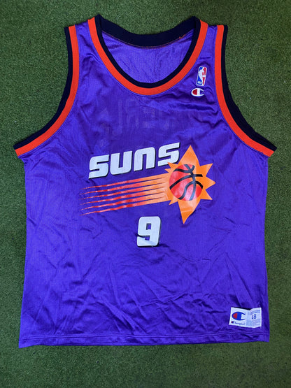 90s Phoenix Suns - Dan Majerle #9 - Champion - Vintage NBA Jersey (48) 