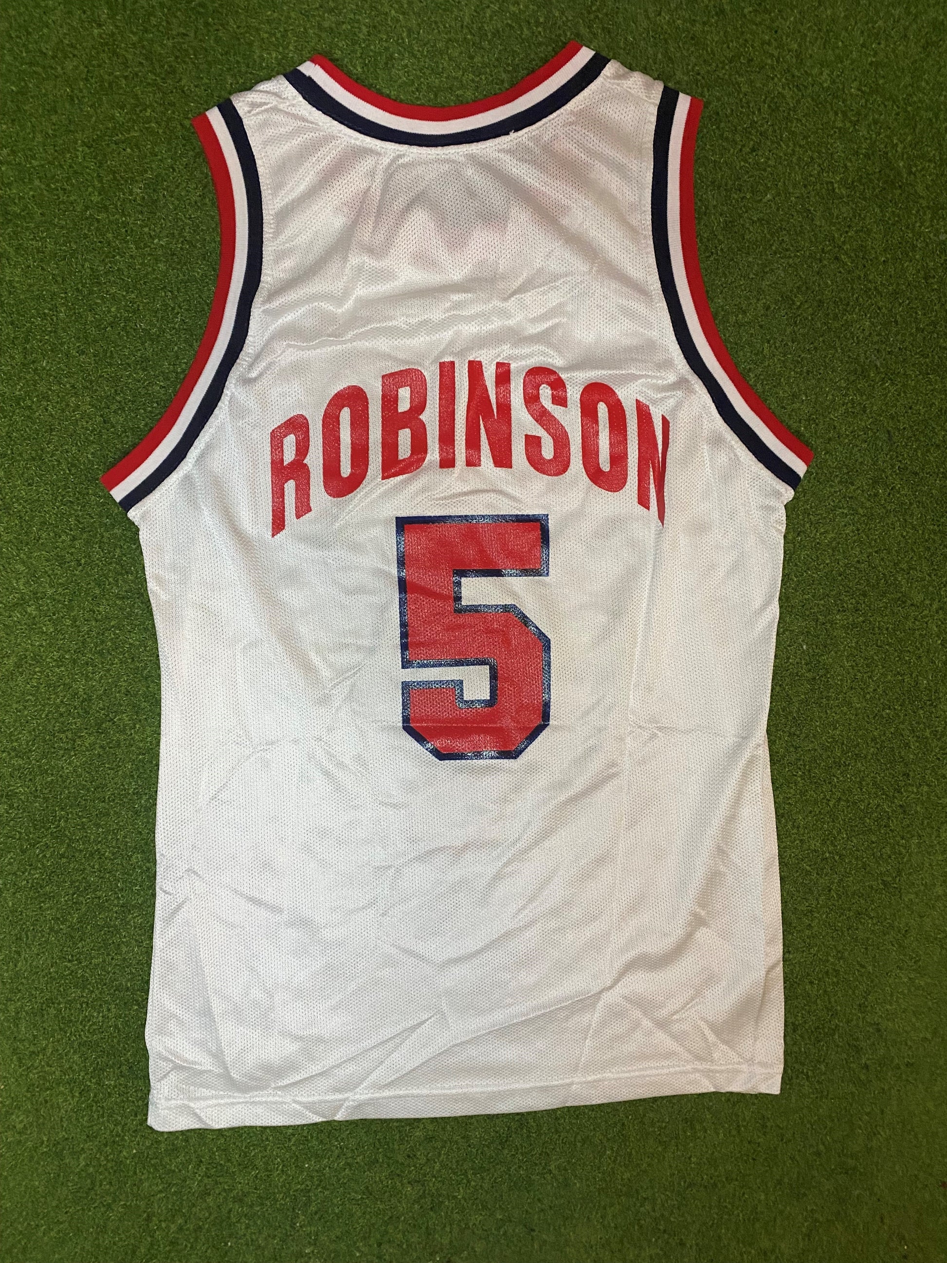 90s Team USA - David Robinson #5 - Champion - Vintage NBA Jersey (36)