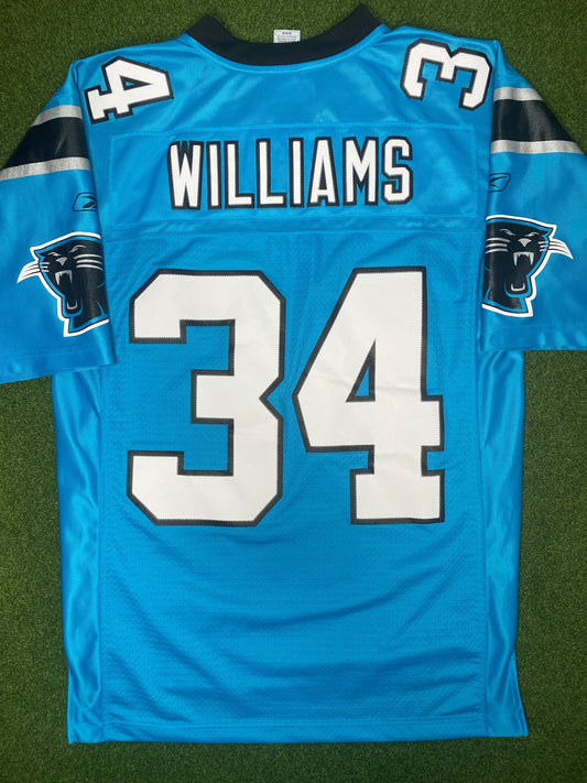 2006-2012 Carolina Panthers - DeAngelo Williams #34 - On Field Stitched - Vintage NFL Jersey (Medium)