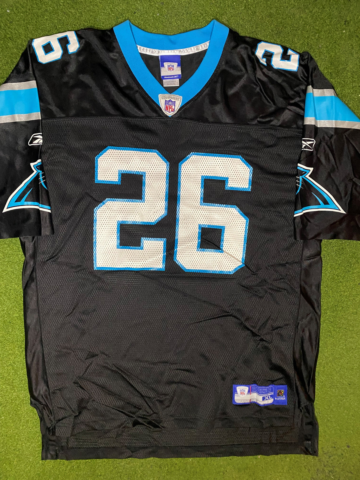 2007 Carolina Panthers - DeShaun Foster #26 - Reebok - Vintage NFL Jersey (XL) - Gametime Vintage