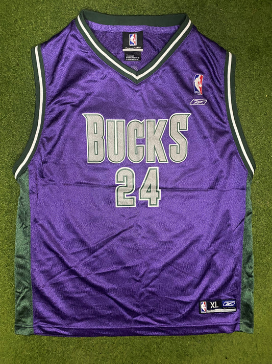 2004 Milwaukee Bucks - Desmond Mason #24 - Reebok - Vintage NBA Jersey (Youth XL) - Gametime Vintage