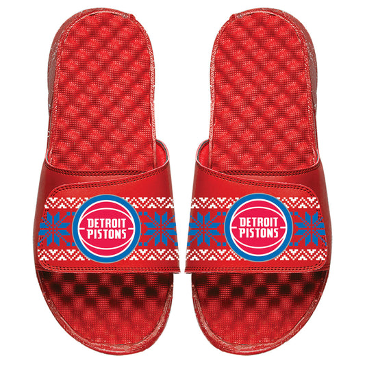Detroit Pistons Ugly Sweater Slides