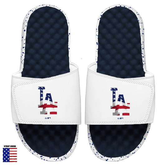 Los Angeles Dodgers Navy Americana Slides