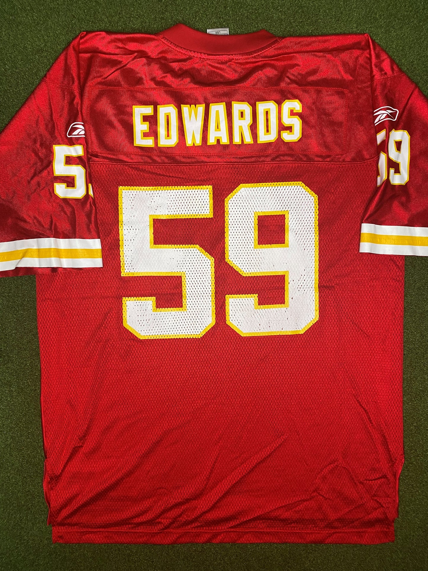 2007-2008 Kansas City Chiefs - Donnie Edwards #59 - Vintage NFL Jersey (Large)