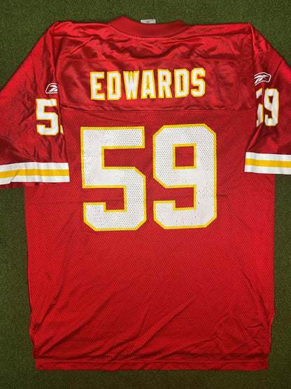2007-2008 Kansas City Chiefs - Donnie Edwards #59 - Vintage NFL Jersey (Large)