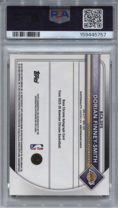 2025-26 Bowman Chrome Dorian Finney-Smith Gold Geometric Auto /50 PSA 10
