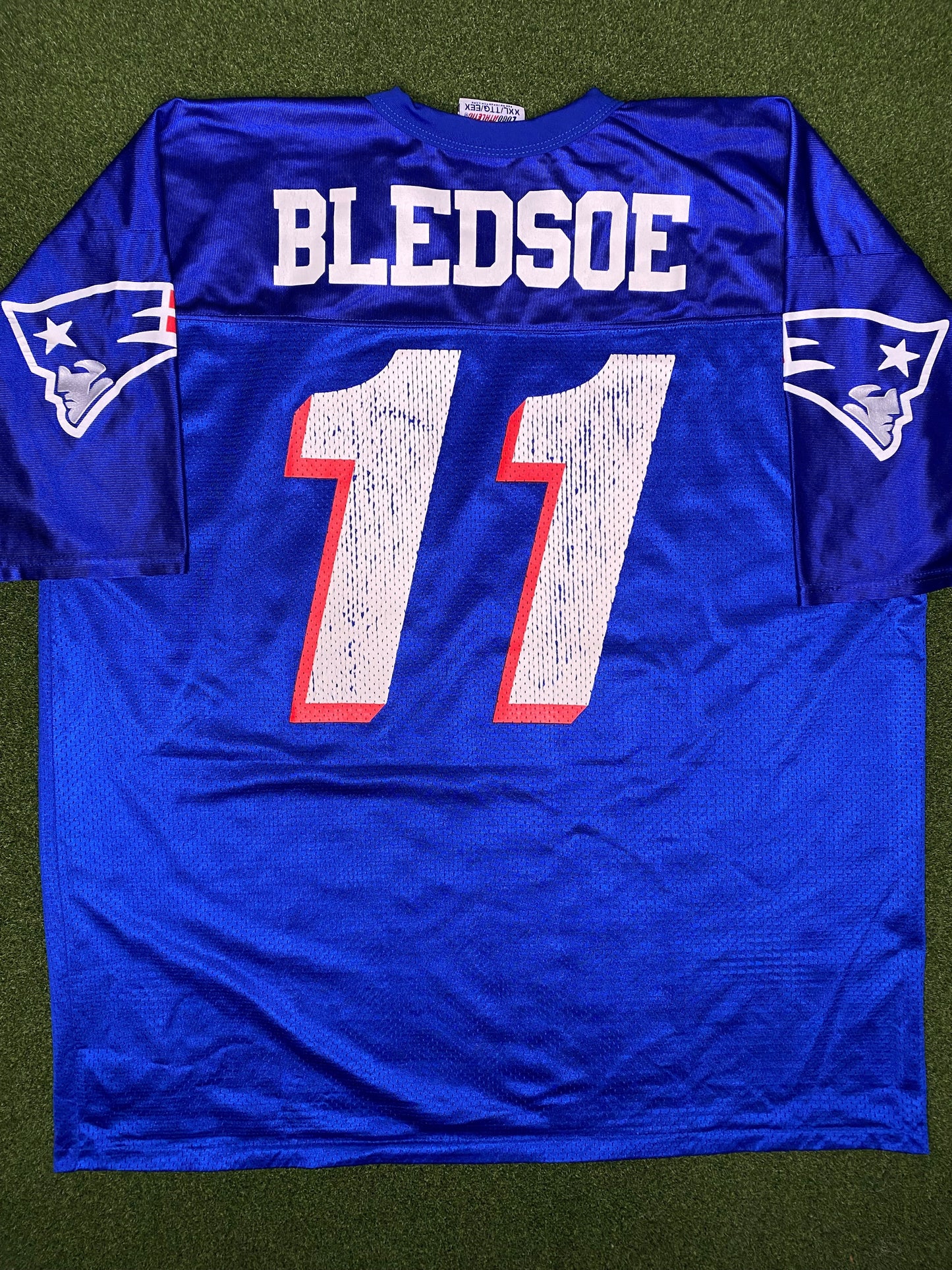 1993-2000 New England Patriots - Drew Bledsoe #11 - Vintage NFL Jersey (2XL)