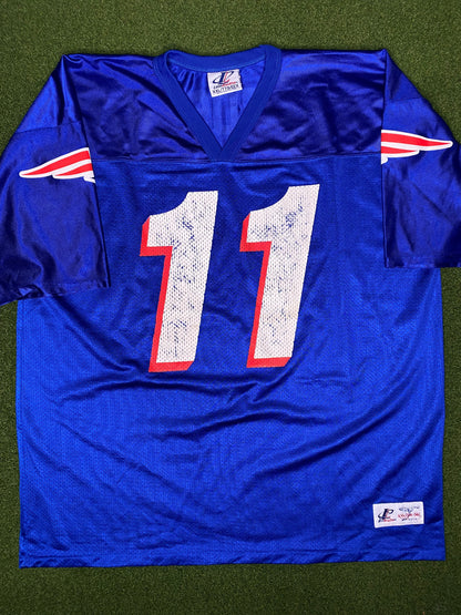1993-2000 New England Patriots - Drew Bledsoe #11 - Vintage NFL Jersey (2XL)