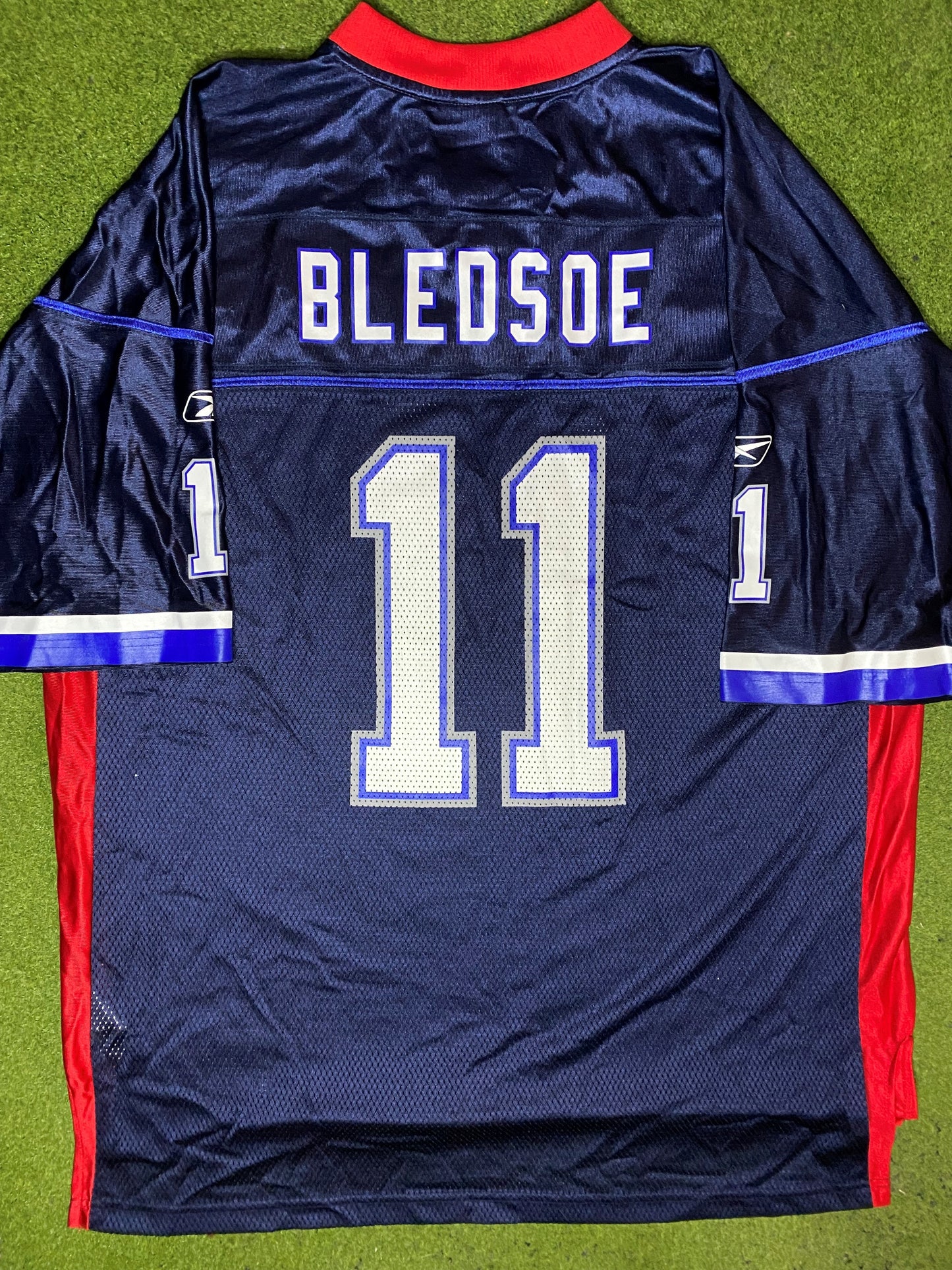 00s Buffalo Bills - Drew Bledsoe #11 - Reebok - Vintage NFL Jersey (XL) Gametime Vintage