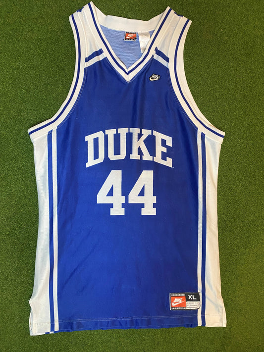 90s Duke Blue Devils - Nike #44 - Vintage College Basketball Jersey (XL) Gametime Vintage