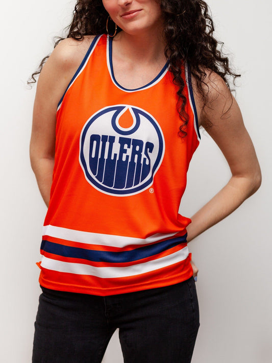 Edmonton Oilers Women&#39;s Racerback Hockey Tank
