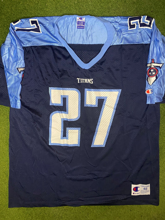 1997-2001 Tennessee Titans - Eddie George #27 - Champion - Vintage NFL Jersey (48) - Gametime Vintage