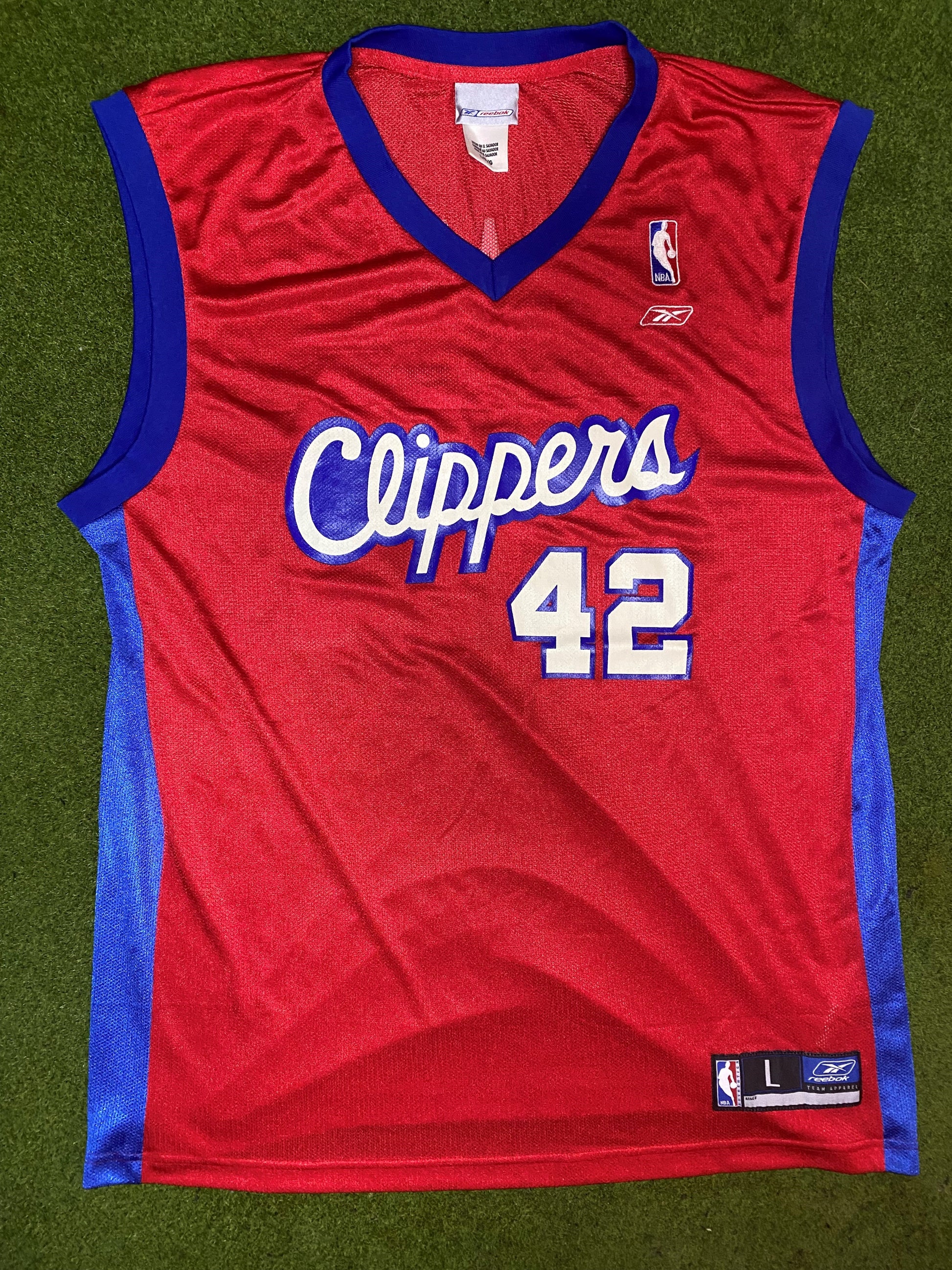 00s Los Angeles Clippers - Elton Brand #42 - Reebok - Vintage NBA Jersey (Large) 