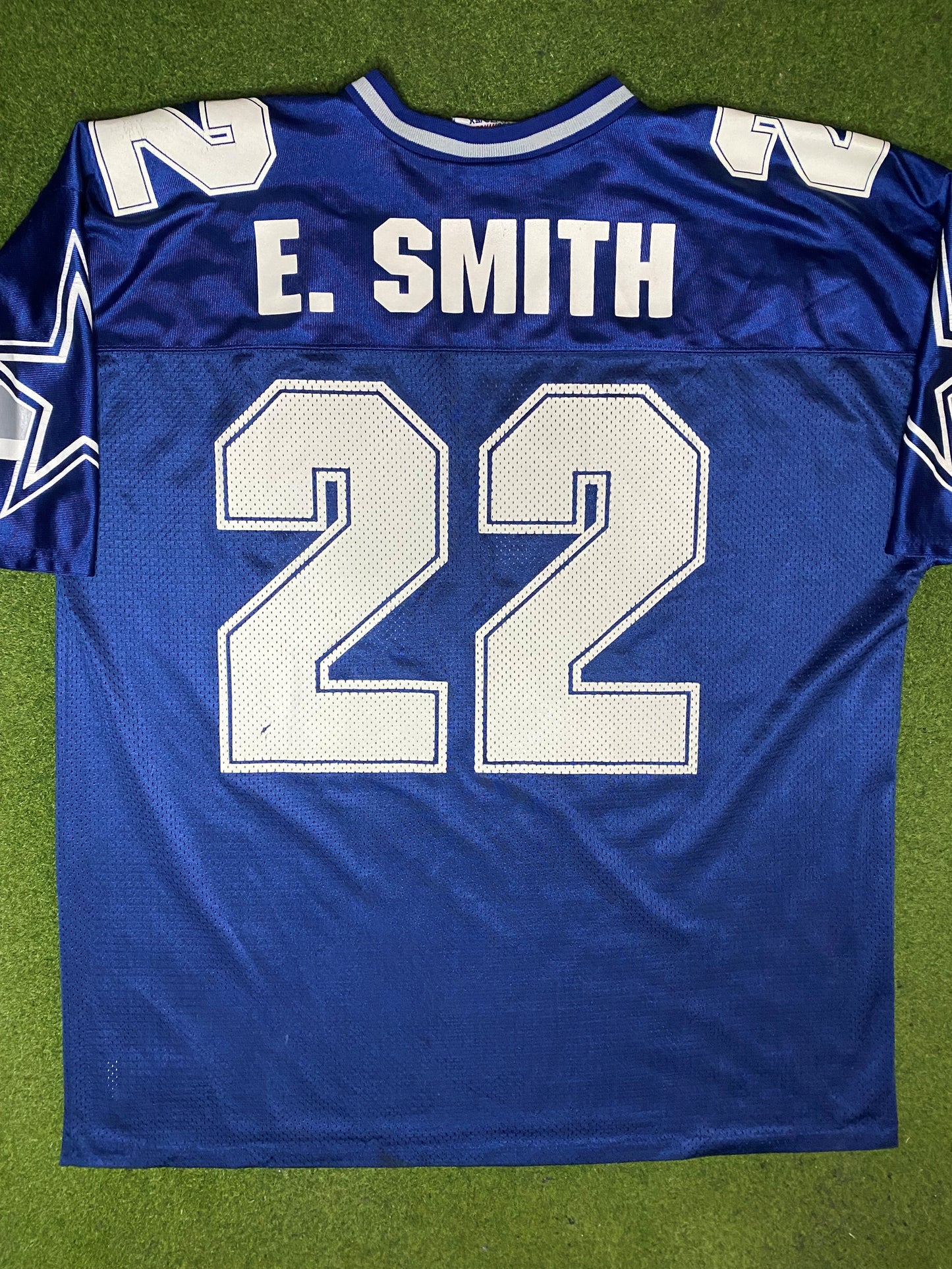 90s Dallas Cowboys - Emmitt Smith #22 - Logo Athletic - Vintage NFL Jersey (XL) Gametime Vintage