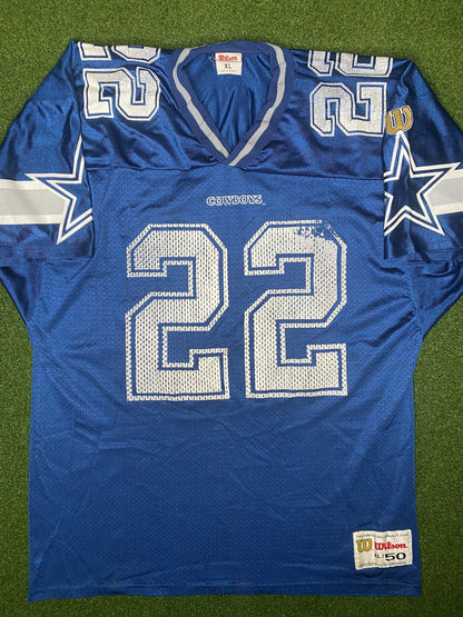 1990-2001 Dallas Cowboys - Emmitt Smith #22 - Vintage NFL Jersey (XL)