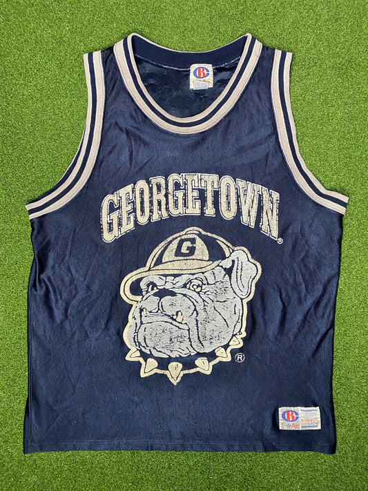 90s Georgetown Hoyas - Vintage College Basketball Jersey (Large)