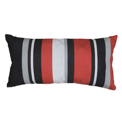 Ohio State Colors Striped Pillow Cover