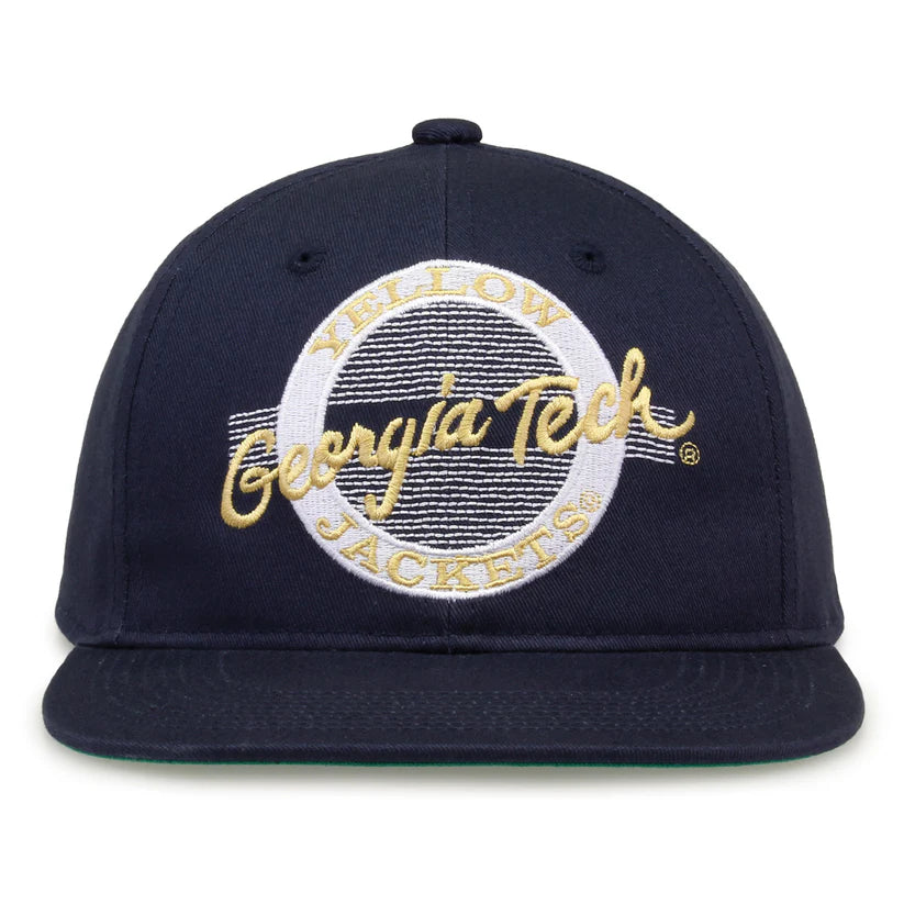 Georgia Tech Yellow Jackets Retro Circle Snapback Hat