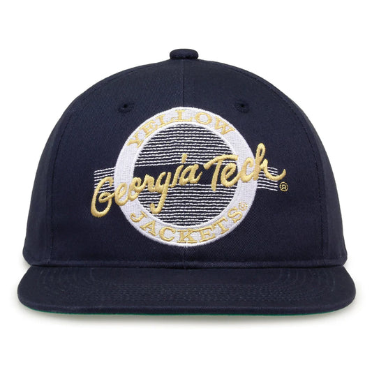 Georgia Tech Yellow Jackets Retro Circle Snapback Hat