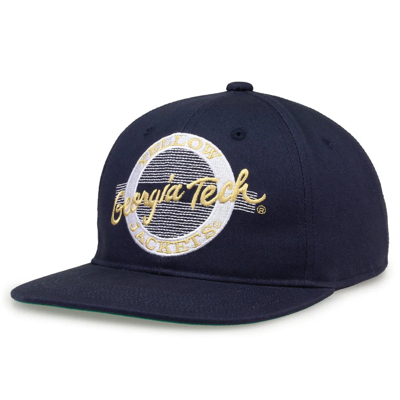 Georgia Tech Yellow Jackets Retro Circle Snapback Hat
