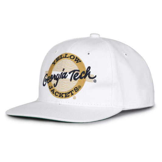 Georgia Tech Yellow Jackets Retro Circle Snapback Hat