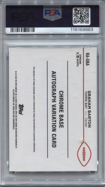 2024 Topps Chrome Graham Barton Blue Refractor Rookie Auto /150 PSA 10 #RA-GBA