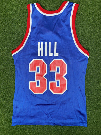 1994-2000 Detroit Pistons - Grant Hill #33 - Vintage NBA Jersey (36)