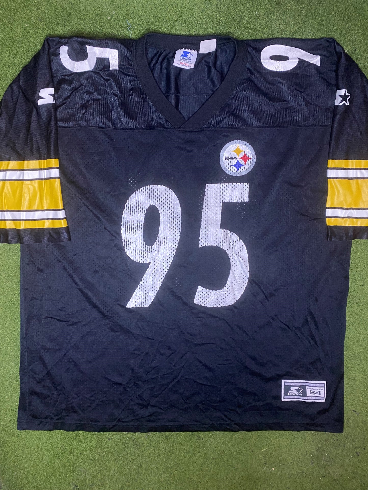 90s Pittsburgh Steelers - Greg Lloyd #95 - Starter - Vintage NFL Jersey (54) Gametime Vintage