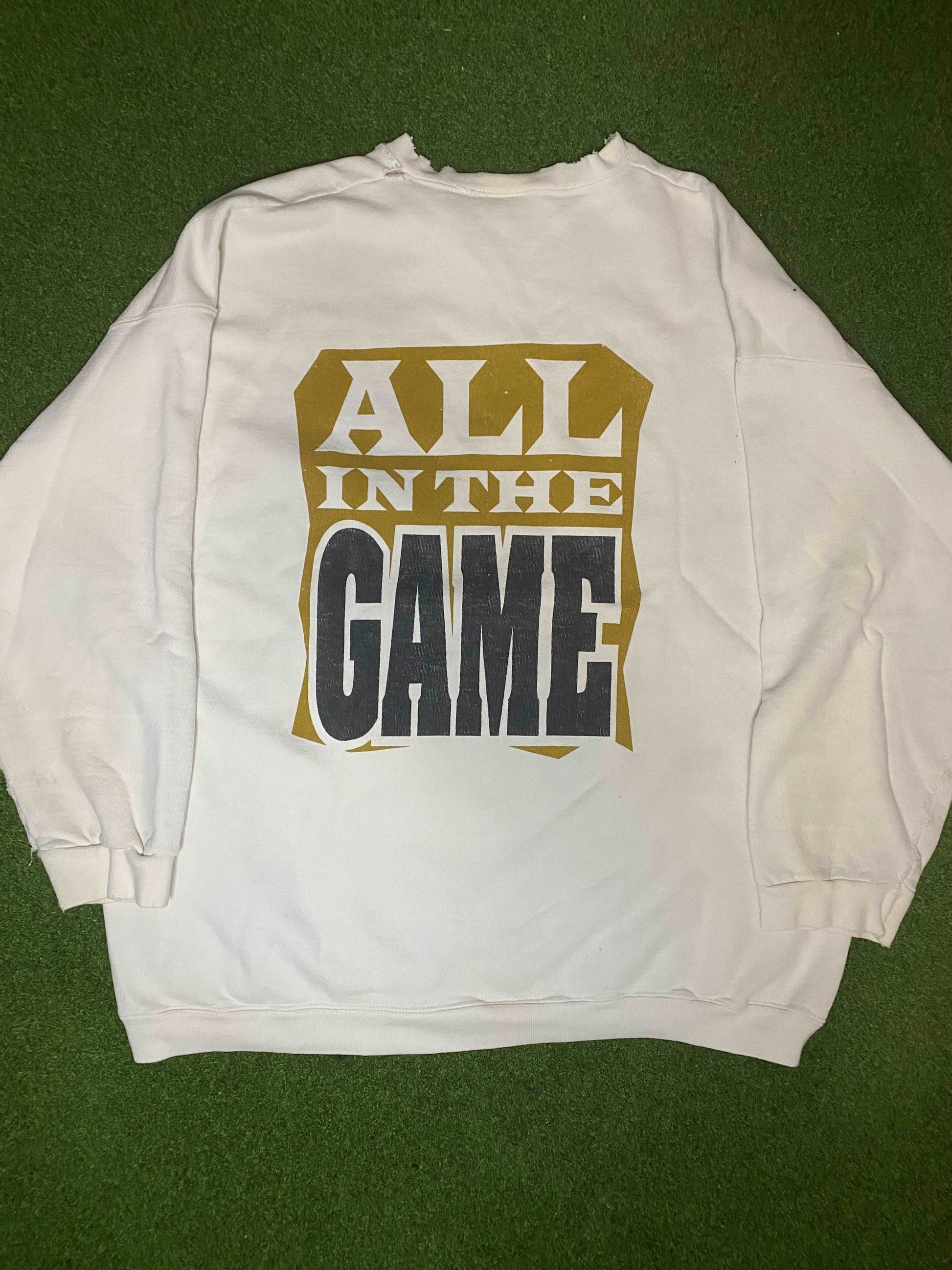 1995 Bayou Classic - Southern Jaguars vs. Grambling Tigers - Double Sided - Vintage HBCU Crewneck (XL)