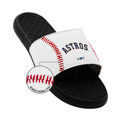 Houston Astros Baseball Stitch Slide Sandals