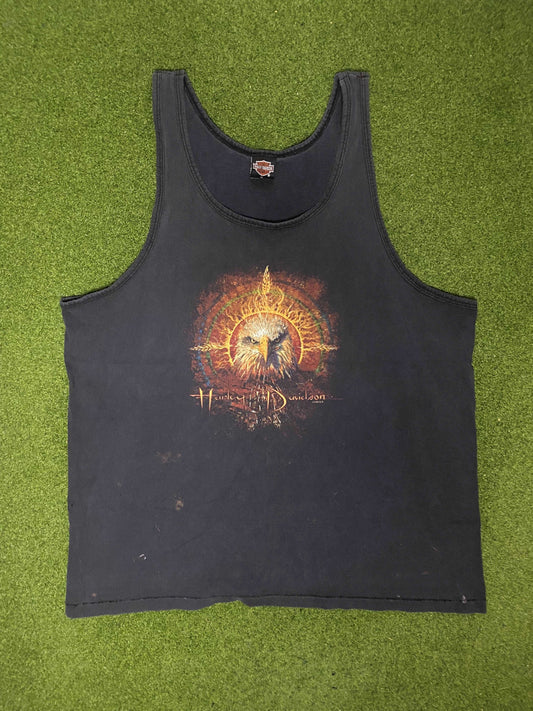 1995 Harley Davidson - Susquehanna Valley, Harrisburg, PA - Double Sided - Vintage Harley Tank (XL) - Gametime Vintage