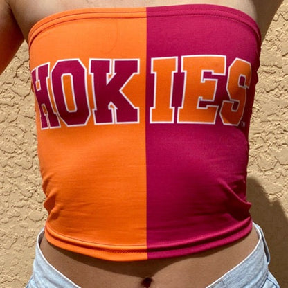 Virginia Tech Hokies Two Tone Tube Top