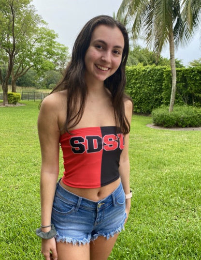 San Diego State Aztecs Two Tone Tube Top