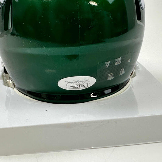 Autographed/Signed Mark Gastineau New York Jets Football Mini Football Helmet JSA COA