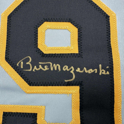 Autographed/Signed Bill Mazeroski Pittsburgh Grey Baseball Jersey JSA COA