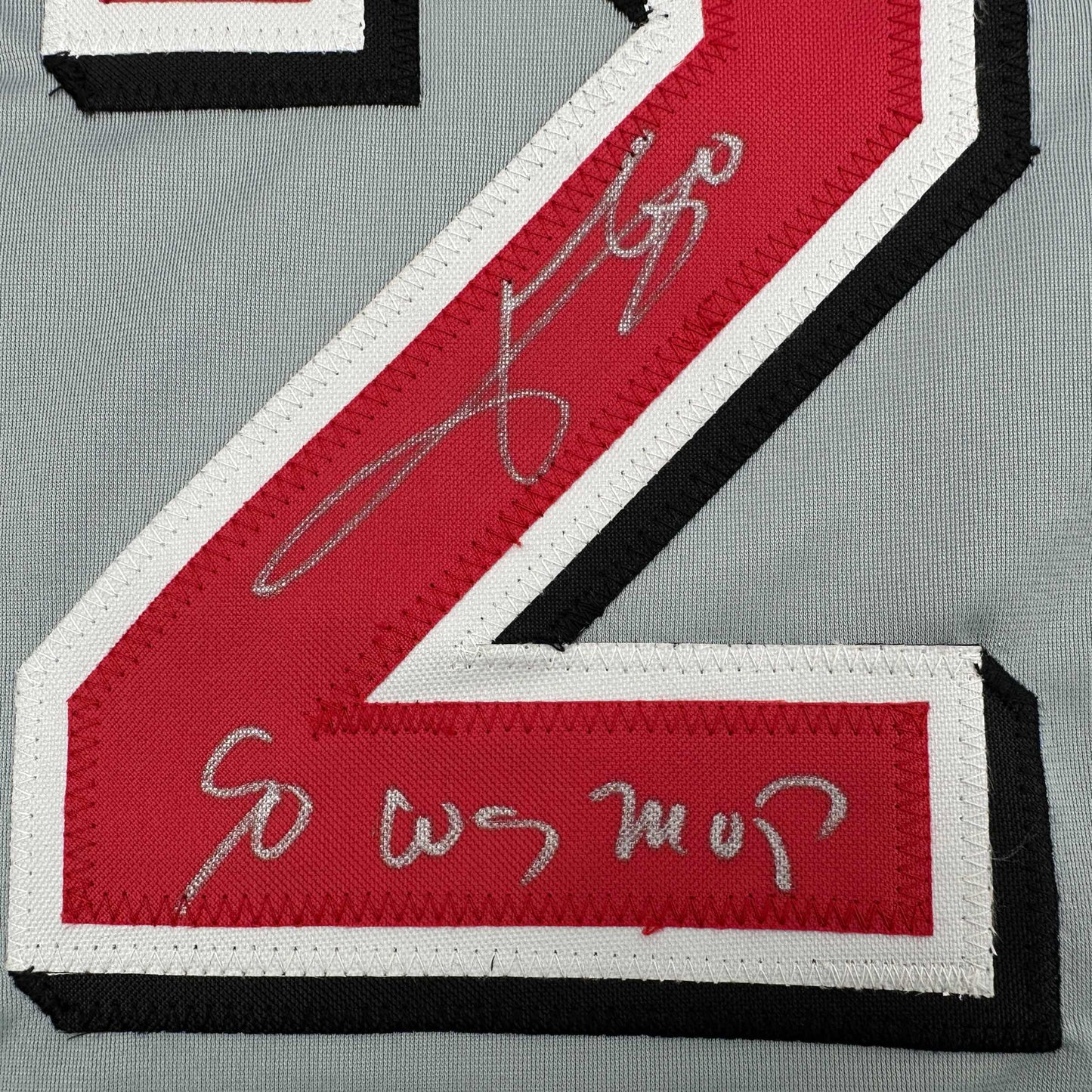 Autographed/Signed Jose Rijo 90 WS MVP Cincinnati Grey Baseball Jersey Beckett BAS COA