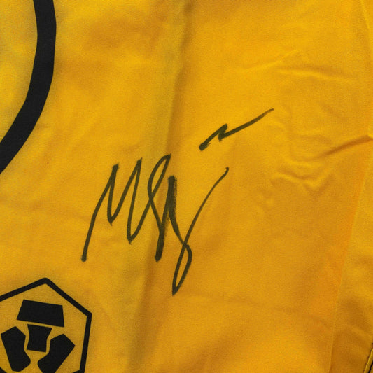 Autographed/Signed Khamzat Borz Chimaev UFC MMA Ultimate Fighting Yellow Trunks PSA/DNA COA